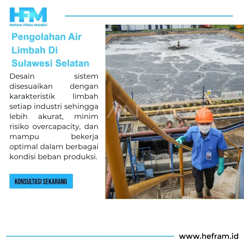 Pengolahan Air Limbah Di  Sulawesi Selatan